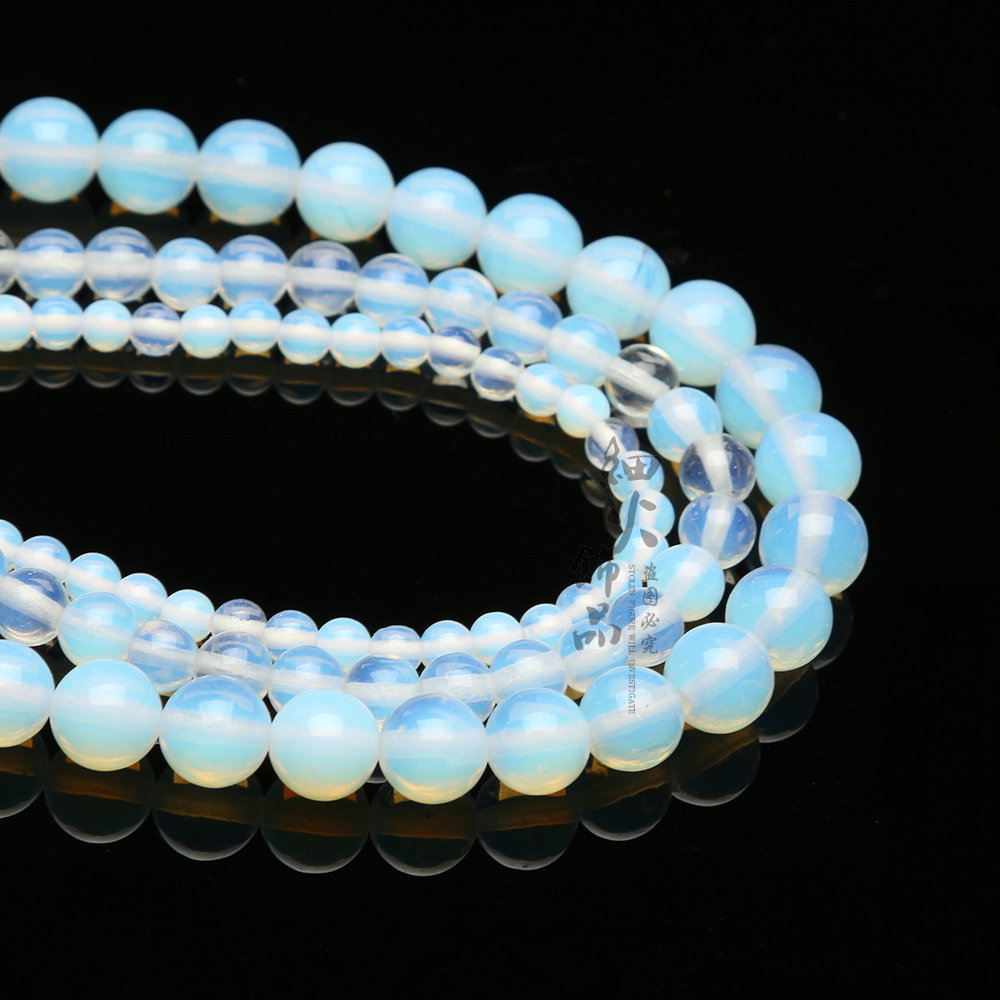 Natural Stone 4/6/8/10/12/14mm Polished Opal Opalite Beads Natural Stone Beads For DIY Jewelry Making
