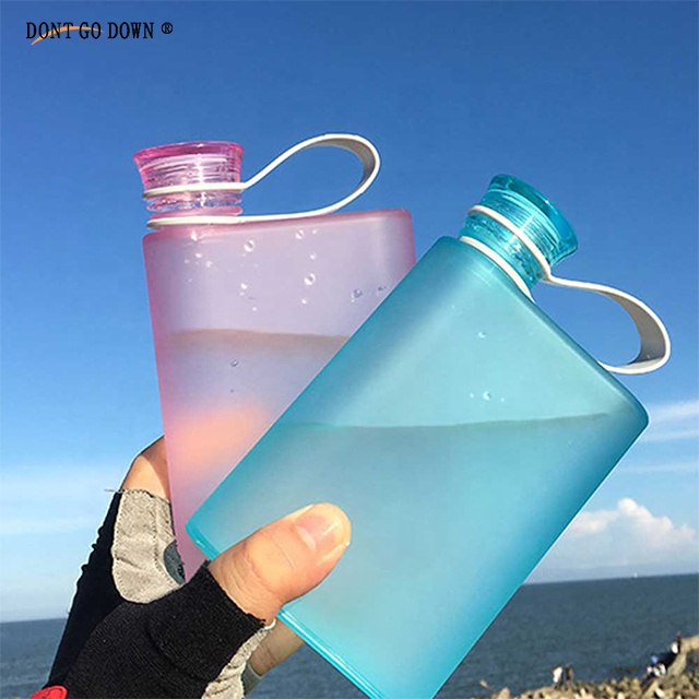 Бумажная бутылка для воды BPA бесплатно пластиковая плоская дорожная бутылка портативный спортивный блокнот бутылки для напитков колба