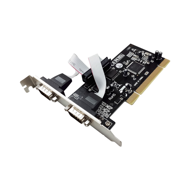 Плата контроллера PCI с 2 последовательными портами DB9 RS-232 moschip 9865 PCI серийная карта