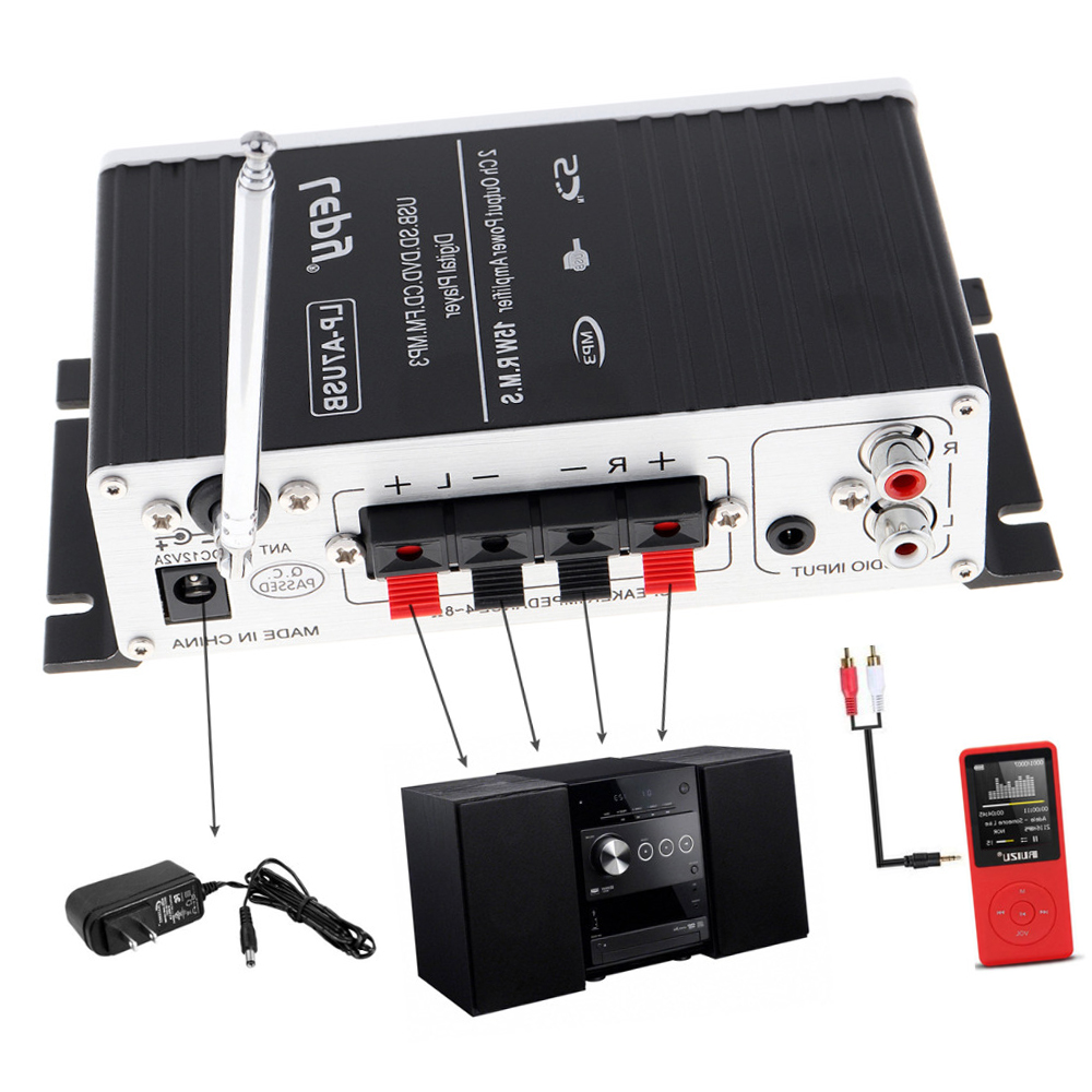 Lepy LP-A7USB Power Amplifiers Multifunction FM SD USB MP3 Player Stereo for Home Car