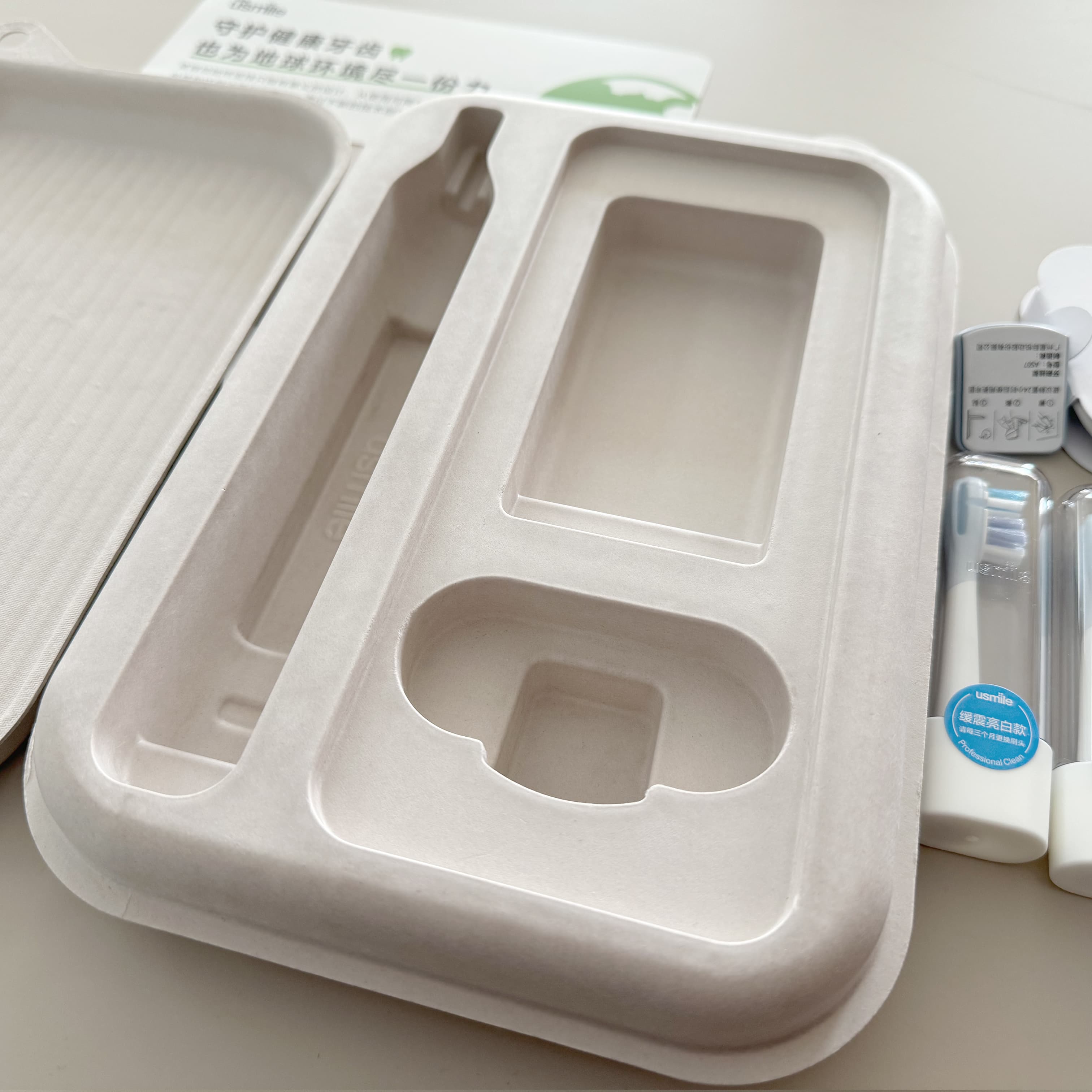 100% Biodegradable Eco Friendly Paper Box Packaging For Toothbrush