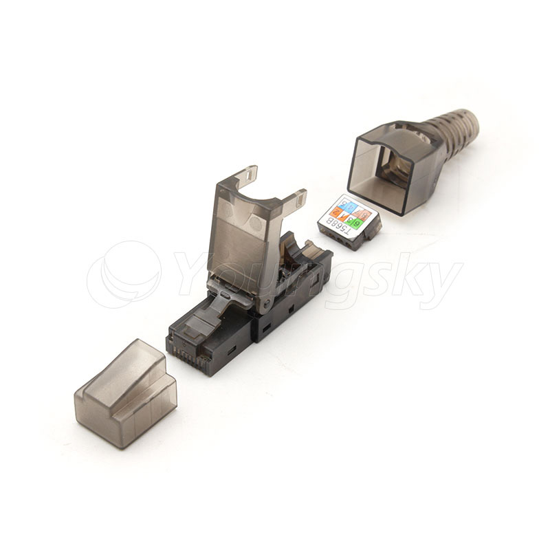 Высококачественный модульный разъем Toollesss RJ45 Cat6a Cat7