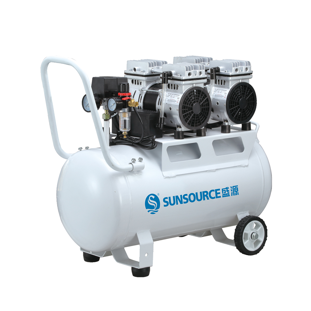 Поршневой воздушный компрессор 50 л, 1,5 л, 2Hp, бесшумный портативный поршневой безмасляный воздушный компрессор, оптовая продажа