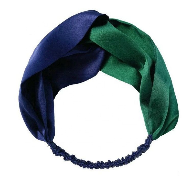 Luxury Women 16mm Silk Twisted Knotted Elastic Hairband