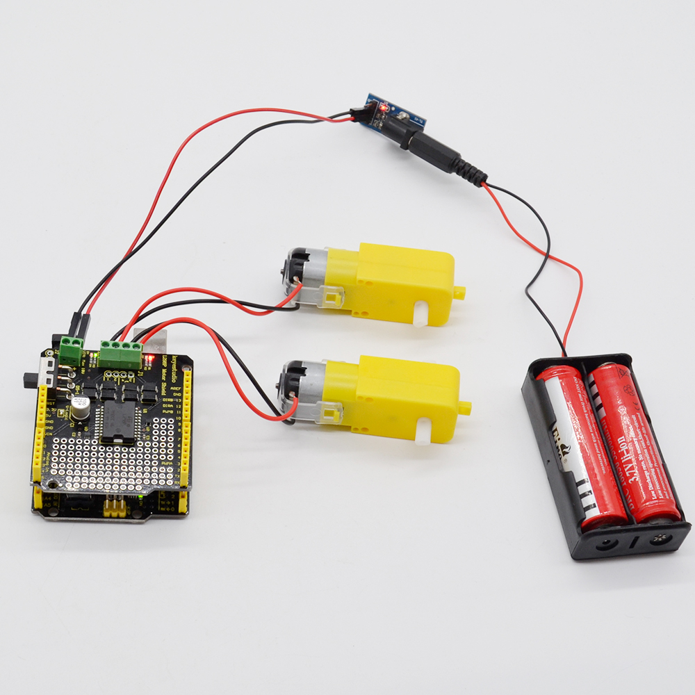 Обновленная версия Keyestudio L298P щит с выключателем питания для Arduino UNO R3