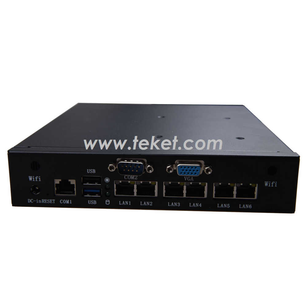 Intel Celeron J1900 четырехъядерный Pfsense мини настольный ПК брандмауэр для 6 LAN VGA S6-J1900LS