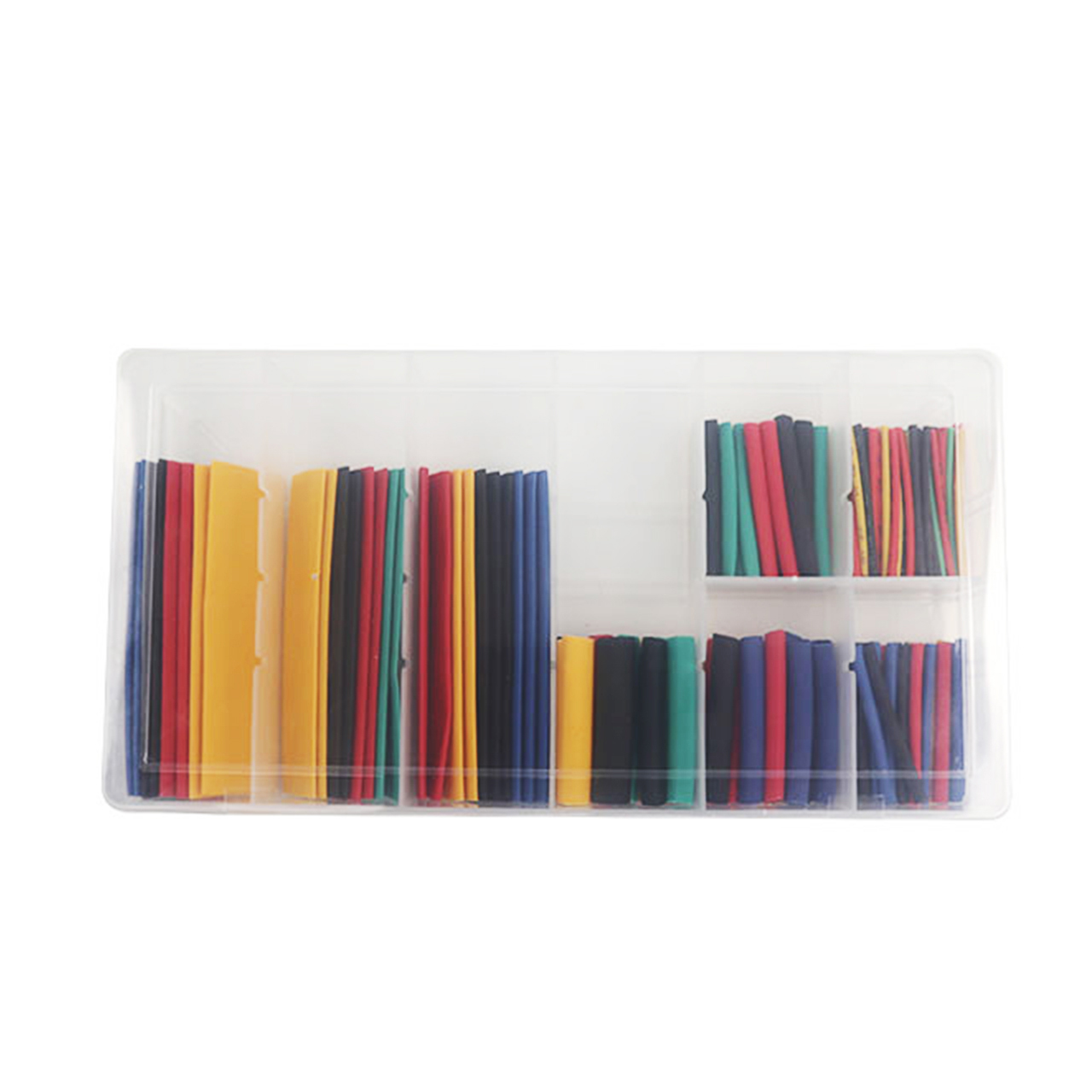 color transparent polyolefin roll pack thin wall pe environmental protection 164pcs/set heat shrink tubing kit