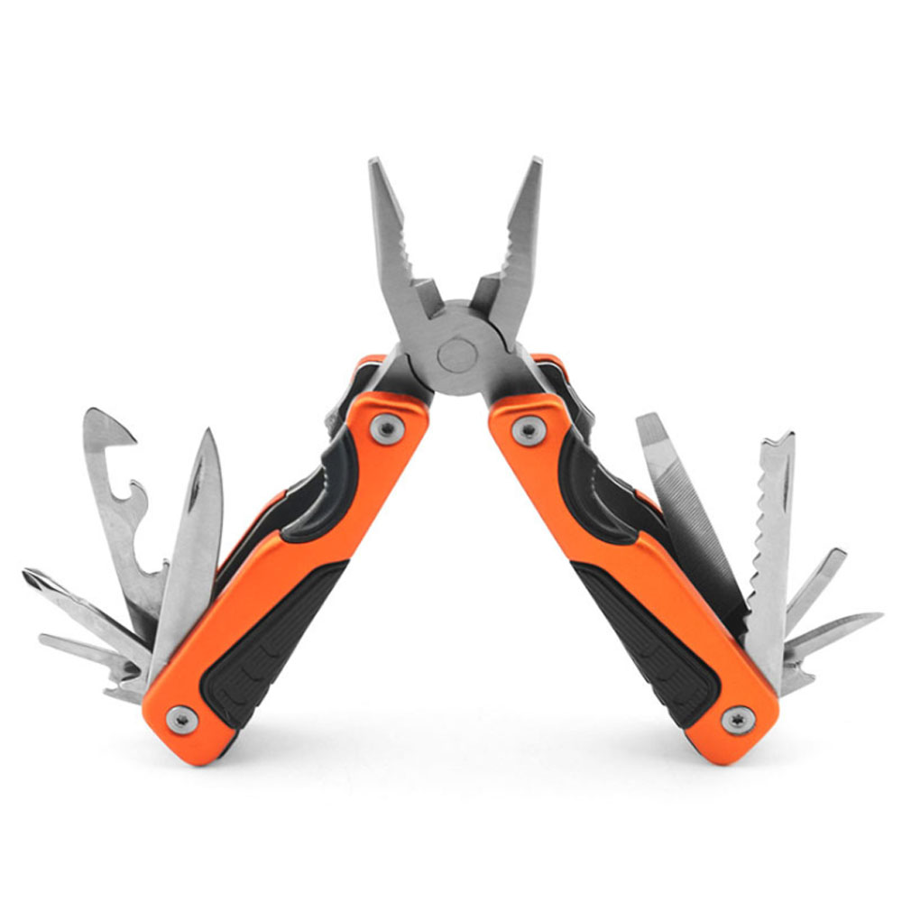 Mini portable camping multi-tool tongs outdoor self-defense pocket tools