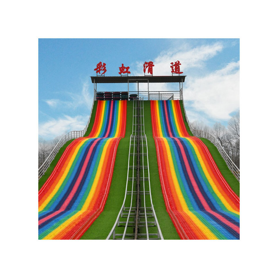 Hot Sale At Low Prices Most Popular Attraction Equipment Children Slides Playground Plastic