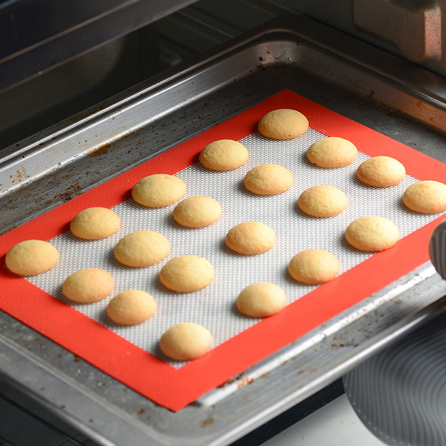 Silicone Baking Mat Dough Rolling Mat Heat Resistant Pad Pastry Board With Measurement With Dough Rolling Pin Cutter