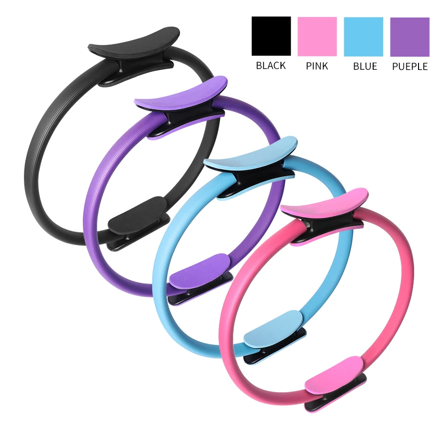 Drop Shipping Premium Body Sclupt Training Pilates Ring Dual Grip Handles Arm Work Out Exercise Circle
