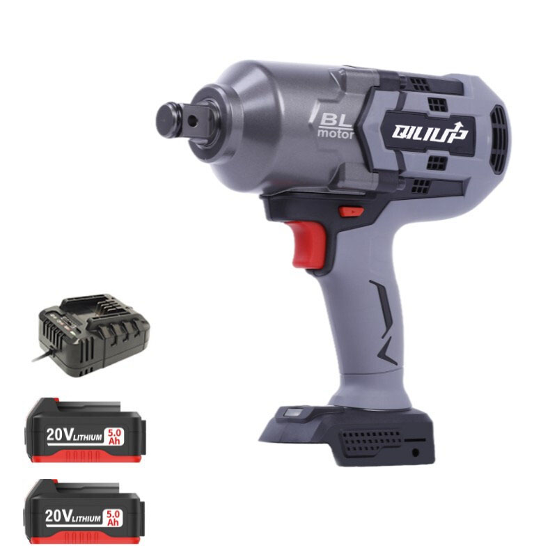 Qiliup 1500nm высокий крутящий момент Heavy Duty Авто Ремонт электрическая трещотка крутящий момент 3/4 "аккумуляторный бесщеточный ударный гайковерт