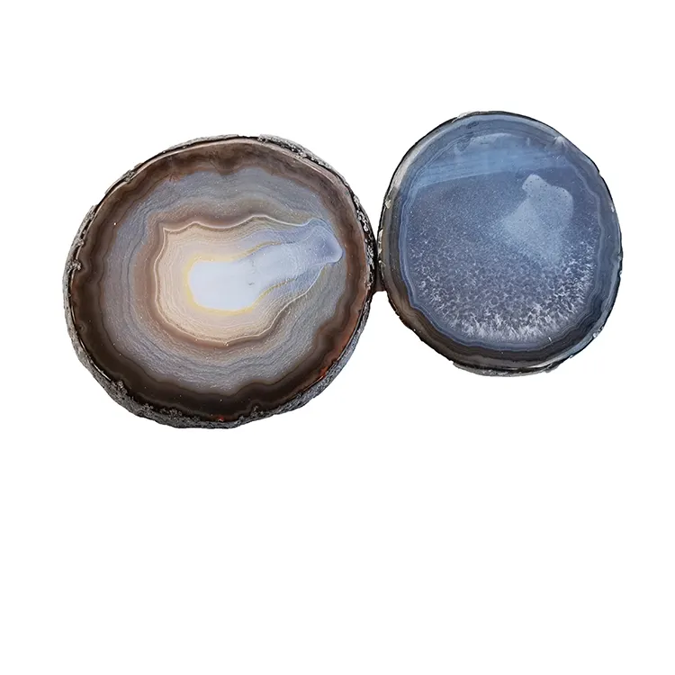 Wholesale Polished Natural Agate Stone Slices Raw Stone Agate Slices Beautiful Colored Agate Slice