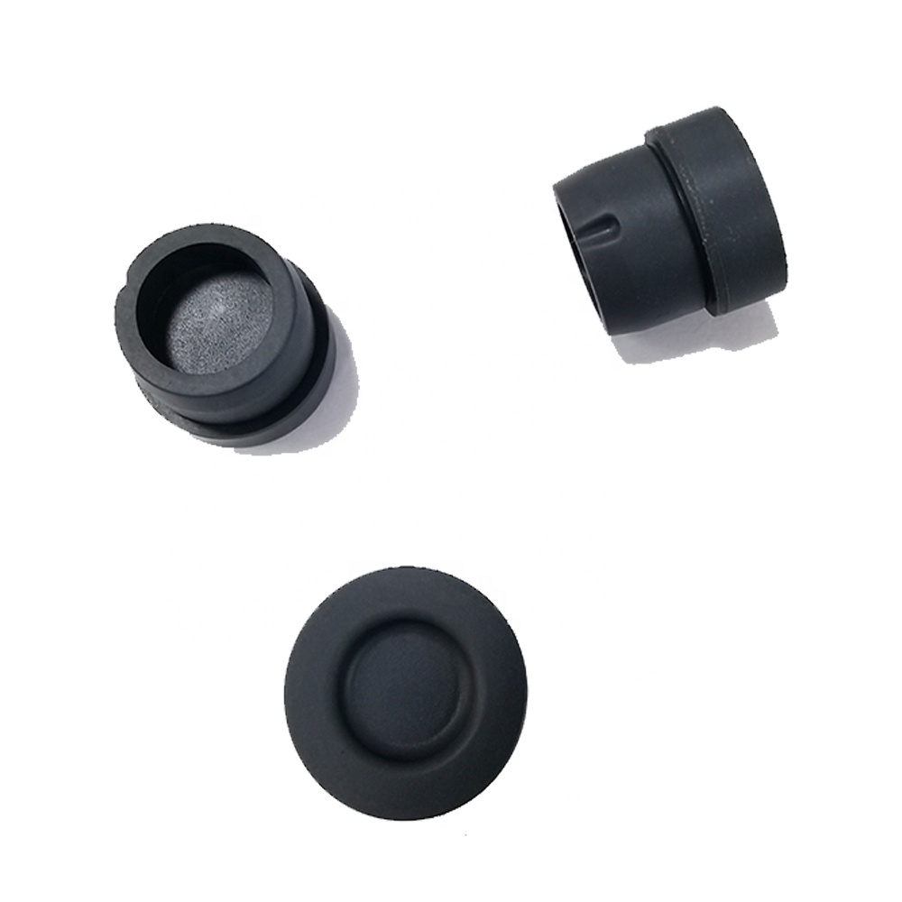 Black Medical Butyl Material Vacutainer Rubber Stopper For Vacuum Blood Collection Tube Sealing