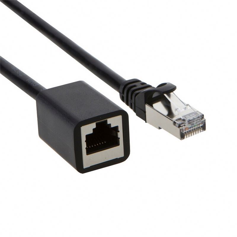Оптовая продажа, Удлинительный кабель Ethernet CAT6 RJ45, штырь-гнездо, экранированный сетевой патч-корд LAN