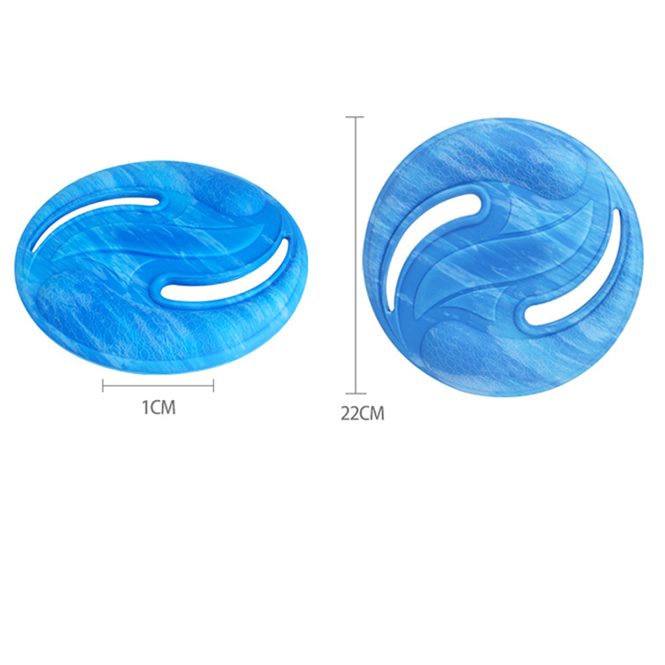 Interactive rubber pet beach frisbeed for training dogs flying disc toys