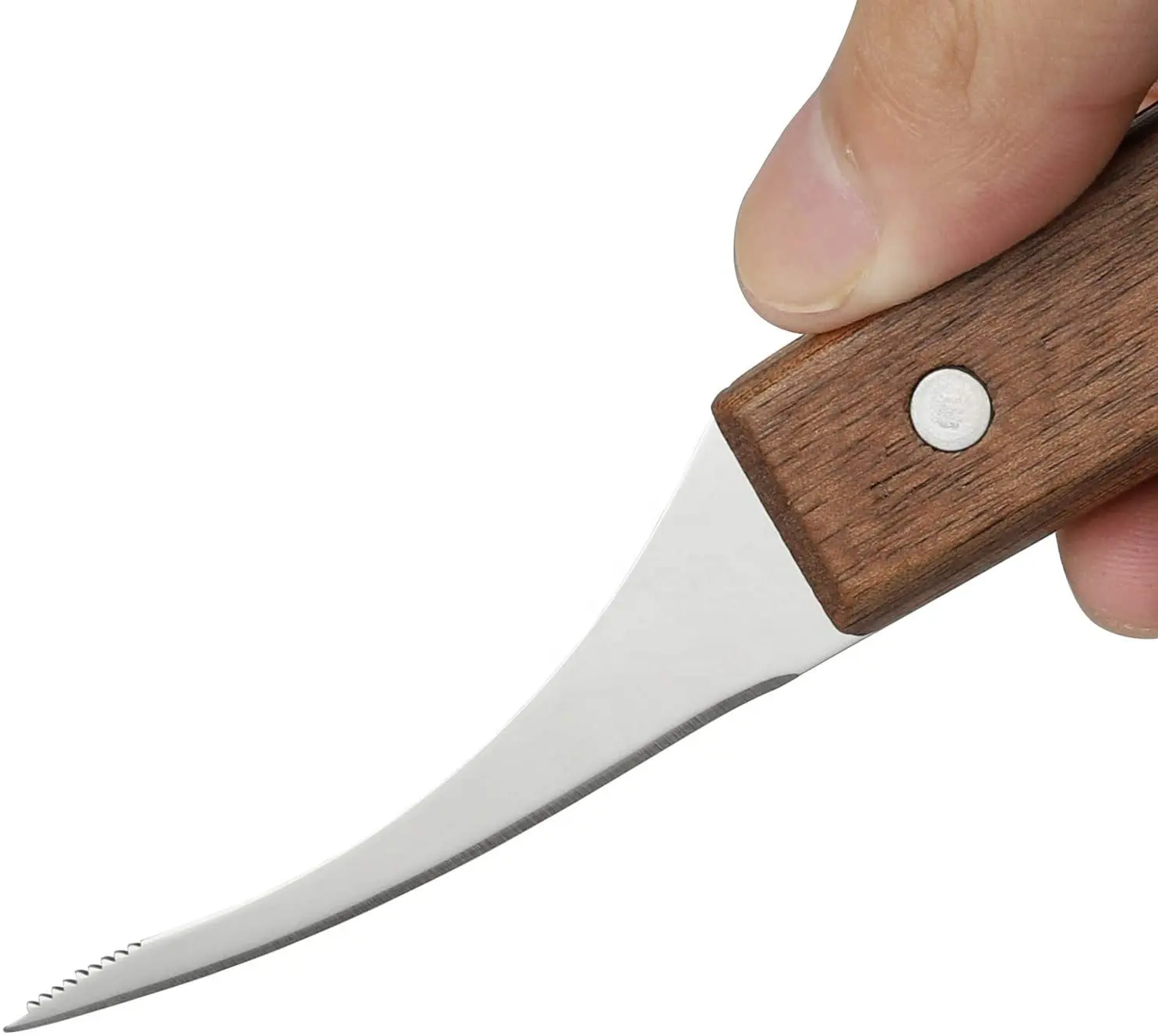 Hot Selling Wooden Stainless Steel Shrimp Knife Seafood Tool For Skinning Knives And Shrimp Knife