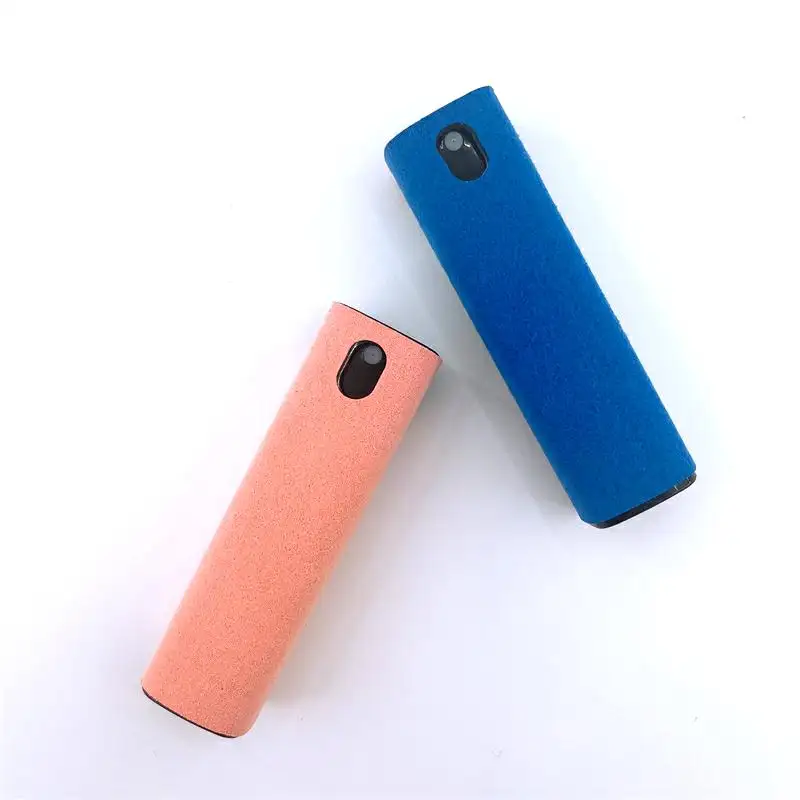 10ml Portable Rectangle Shape Microfiber Anti Dust Mobile Phone Screen Cleaner Spray cleaner wipe bottle