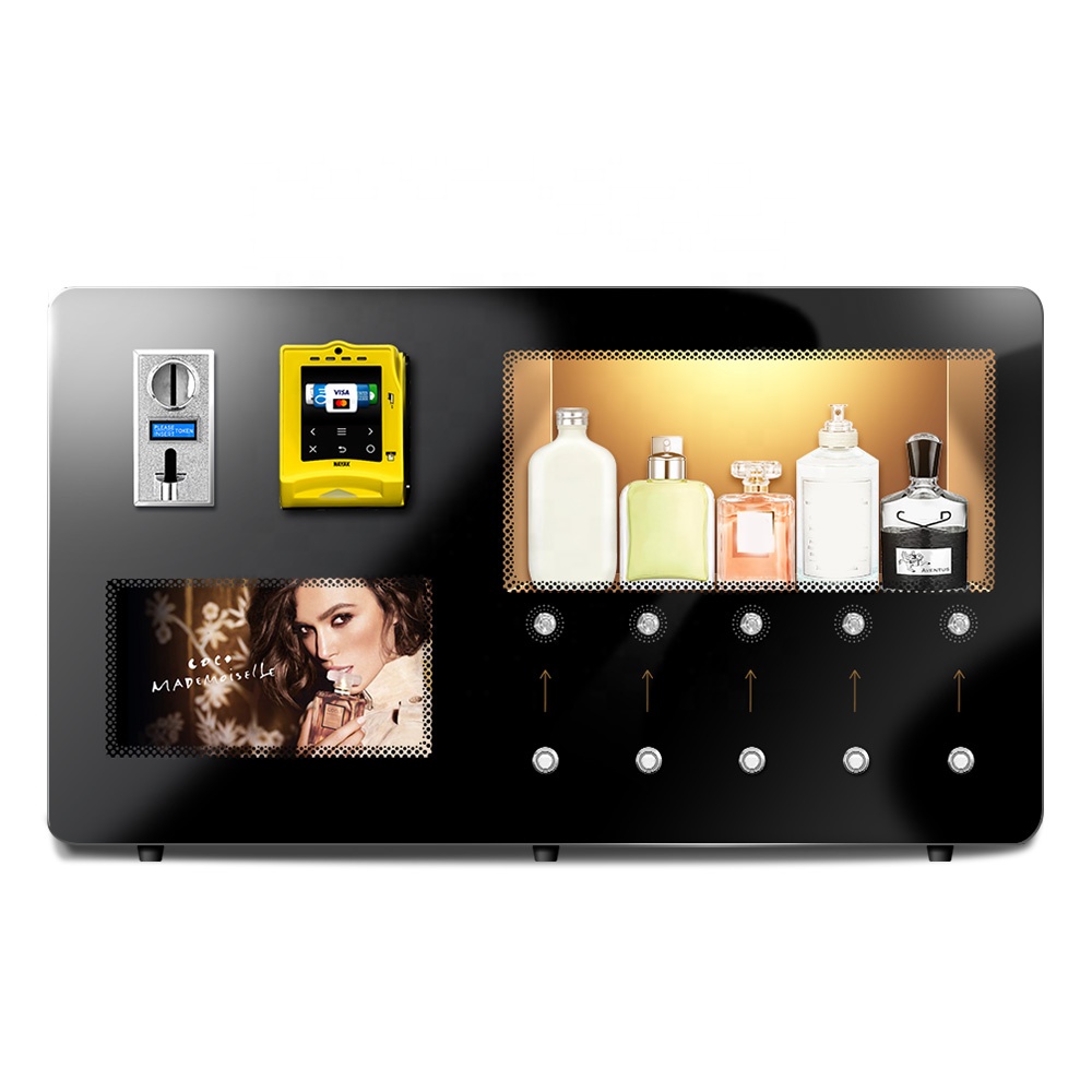 Makmik Fashion Style Unique Perfume Spraying Vending Machine With Coin-Operated/QR Code/Token Payment System