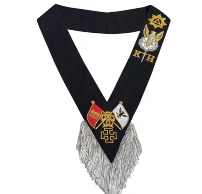 Пояс для рыцарей Masonic Regalia Templar, сделайте свой собственный дизайн, черный, новый высококачественный пояс KT black