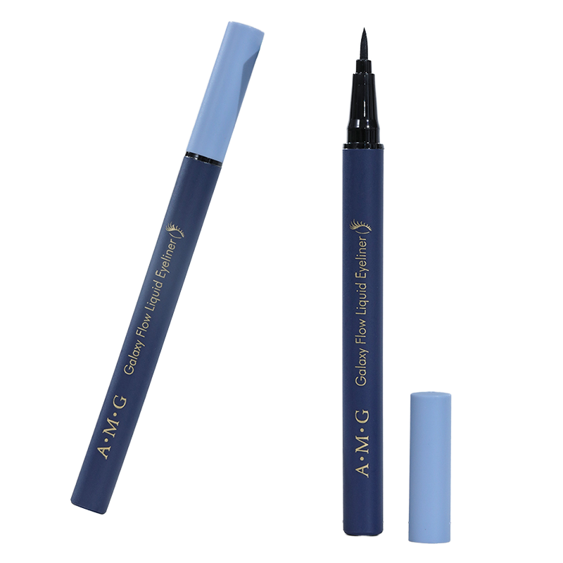 Private Label Makeup Galaxy Flow Eyeliner Pen Waterproof Sweatproof Long Lasting Vegan Black Matte Liquid Eyeliner pencil
