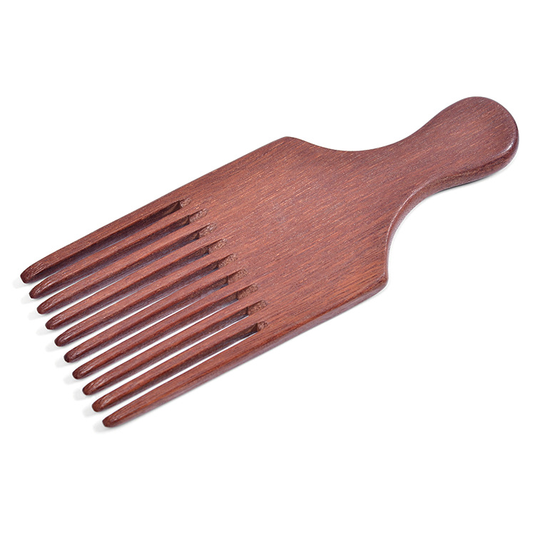 Custom Logo Eco-Friendly Nature bamboo bristle hair beard brush for beard grooming wood Amodong fork comb
