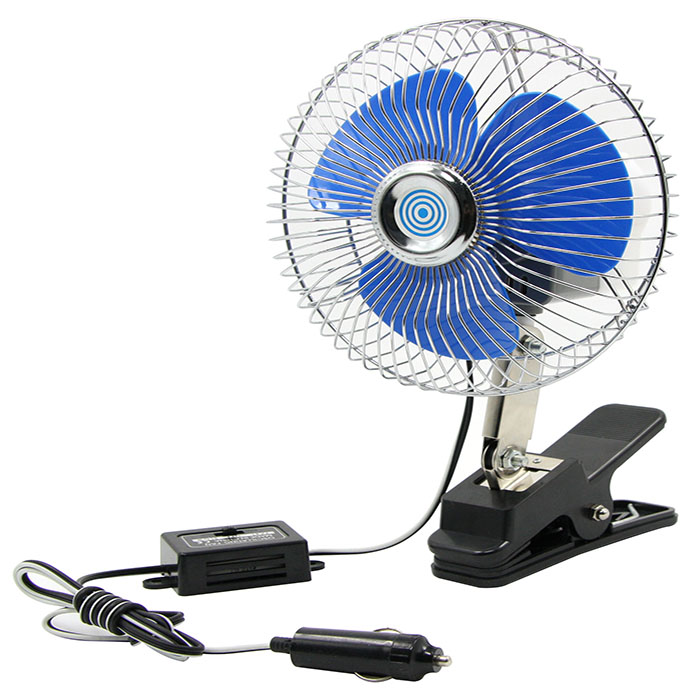 Tirol Automotive 6" half guard oscillating Swing Clamp Fan