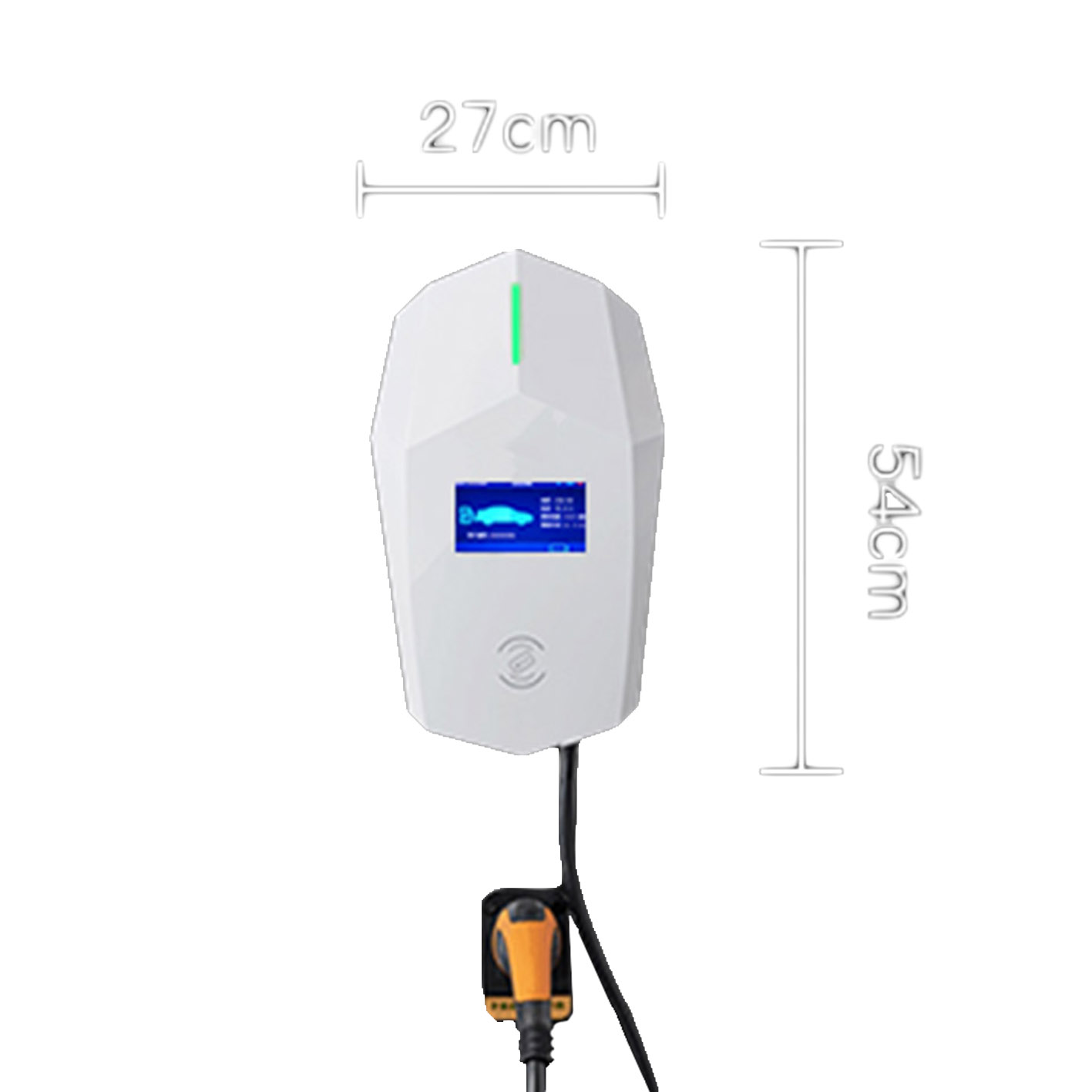 New energy vehicle 32A Single phase 7.2kw ev charger OCPP Wallbox with 5m cable custom logo