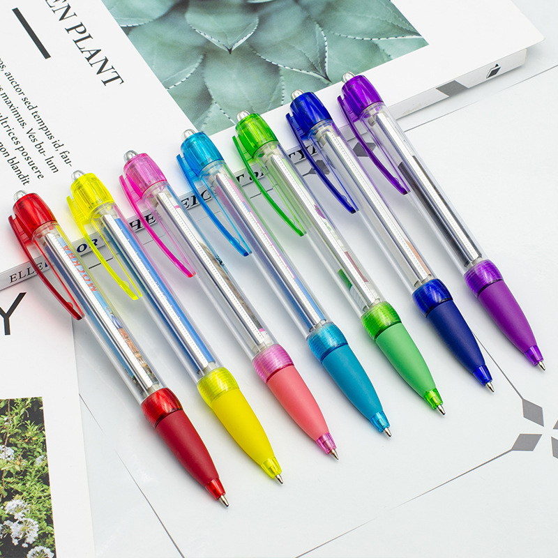Wholesale Cheap Promotion Advertising Rolling Flag Pen High Quality Custom Logo Plastic Retractable Pull Out Banner Pen