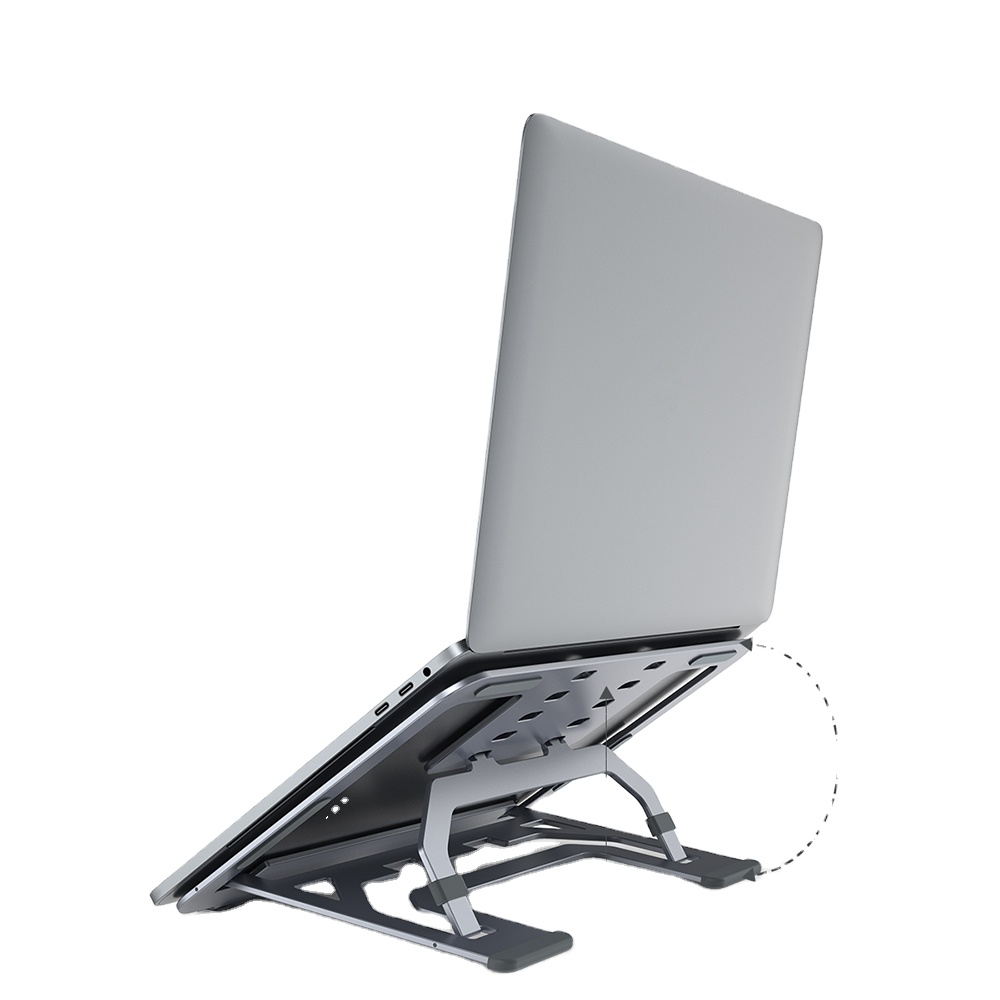 aluminium alloy high quality posh laptop stand for 10-17 inch Macbook ,steady foldable adjustable height