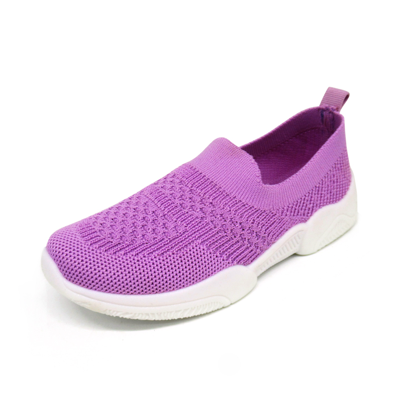 New Arrivals Boys Girls School Shoes Casual Shoes Knit soft upper slip-on children's canvas sneakers for kids outdoor sporting