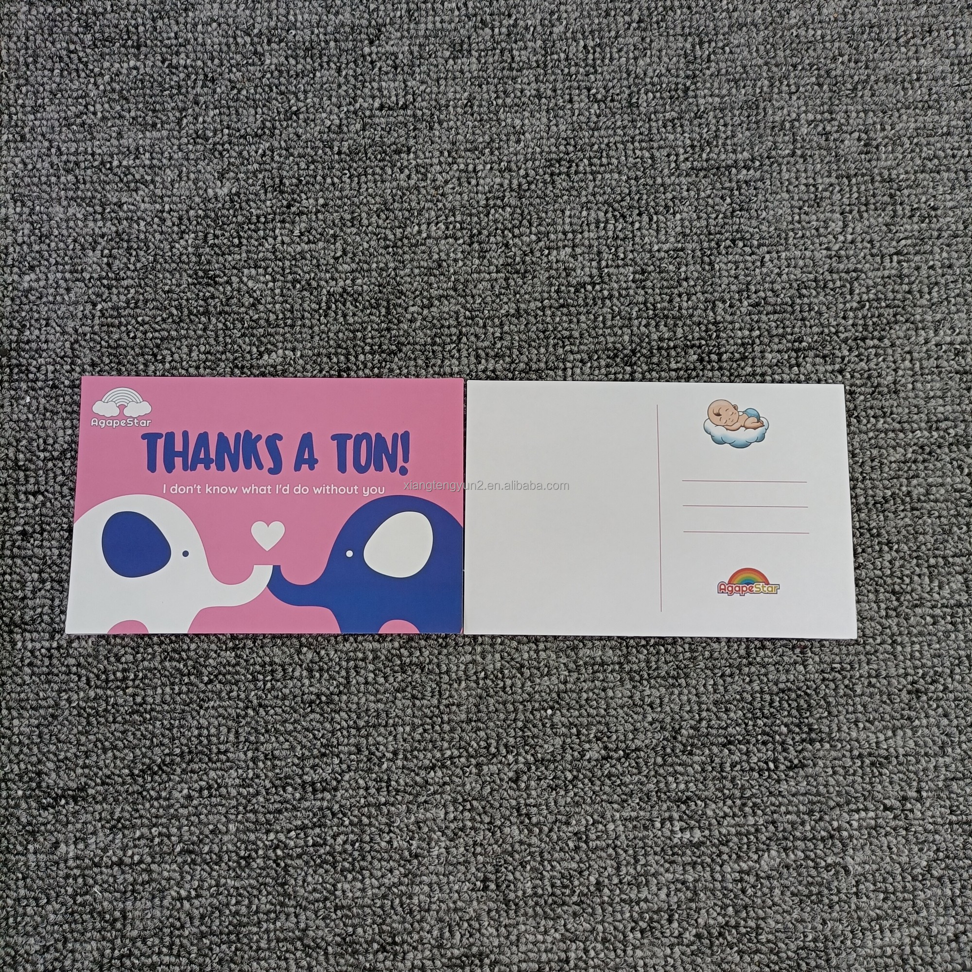 Factory Direct Customized High quality thank you card custom printing service