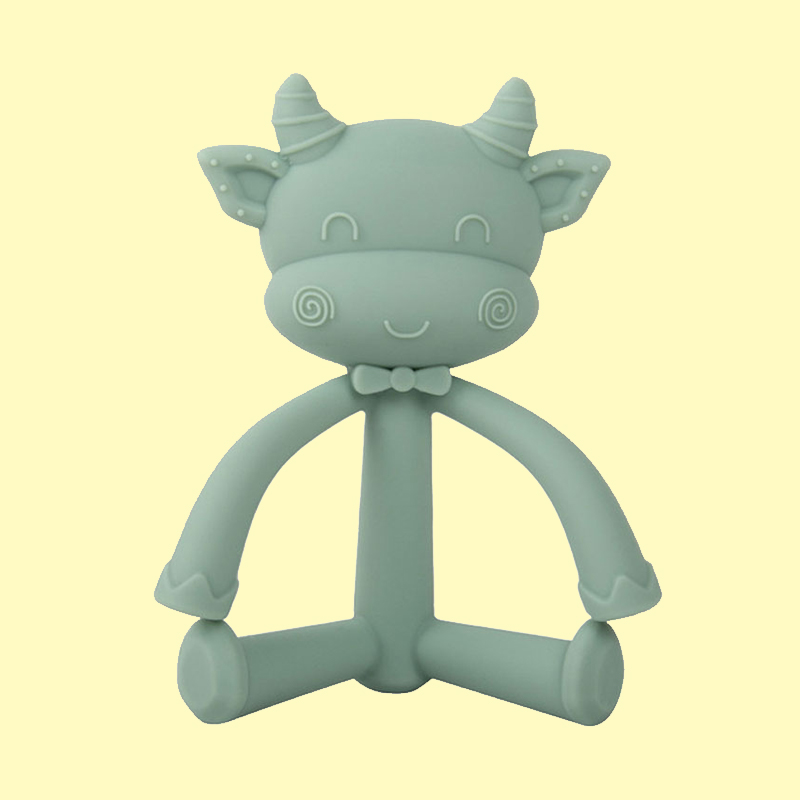 Wholesale Bpa Free Animal Soft Food Grade Silicone Baby sensory Teething chew Teether Toys