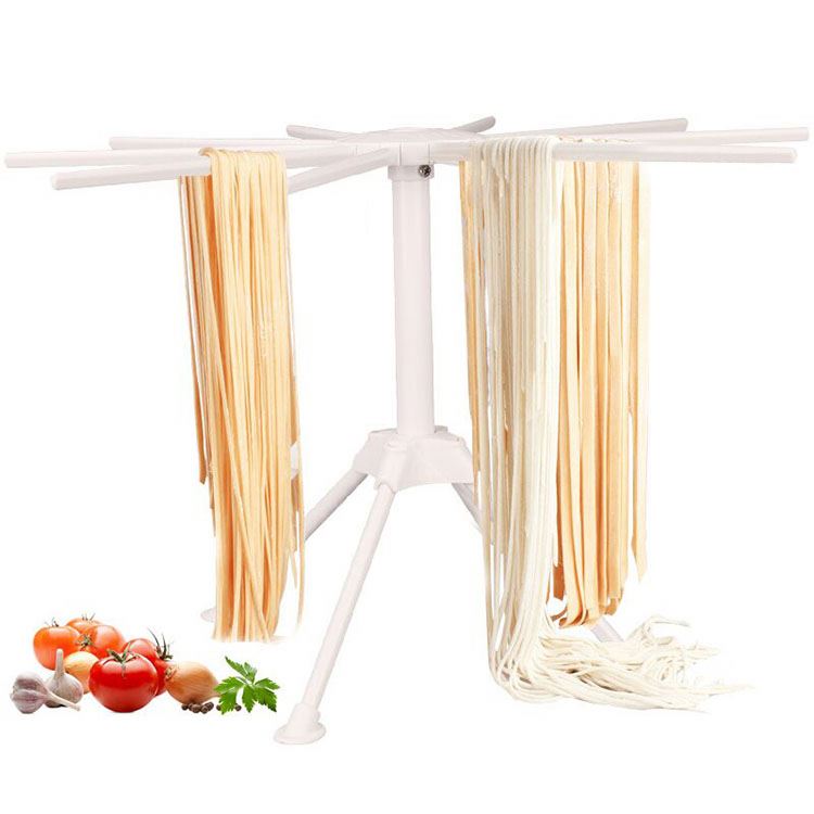 Hot sale ABS PC white foldable noodle hanging holder household collapsible natural pasta drying rack