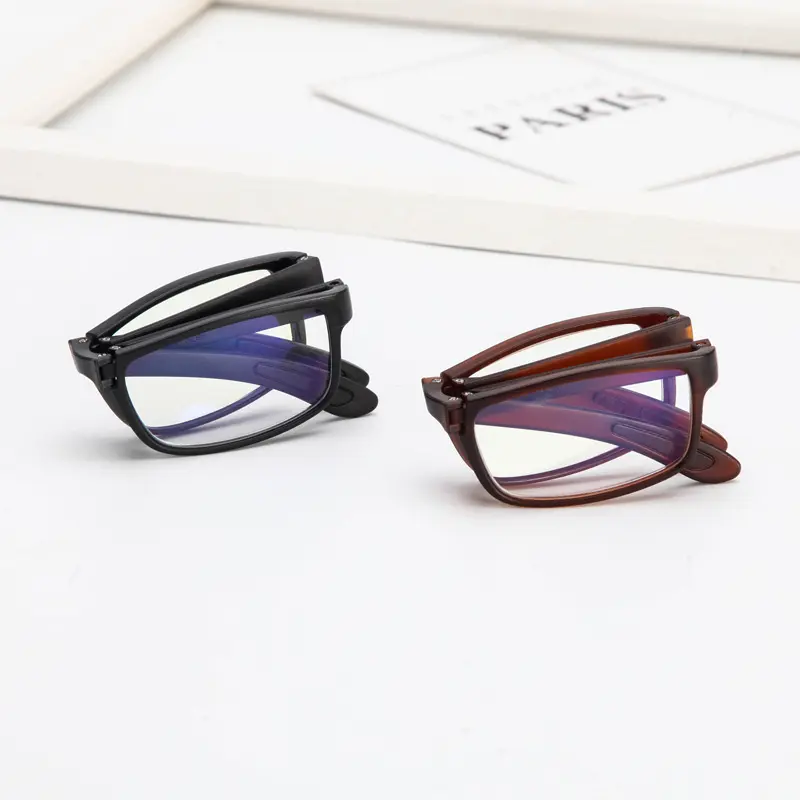 China Factory Promotional Foulding Reading Glasses Design Plastic TR90 Optics Reading Glasses Ready Goods Top Sell In Stock