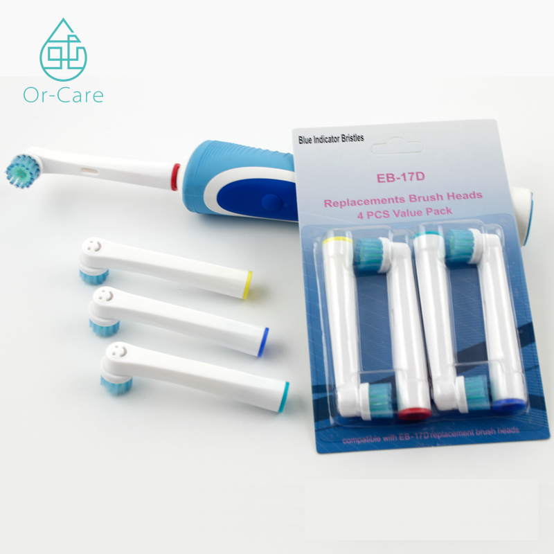 Or-Care Electric Tooth Brush Replaceable Rotating Head for Adults and Kids