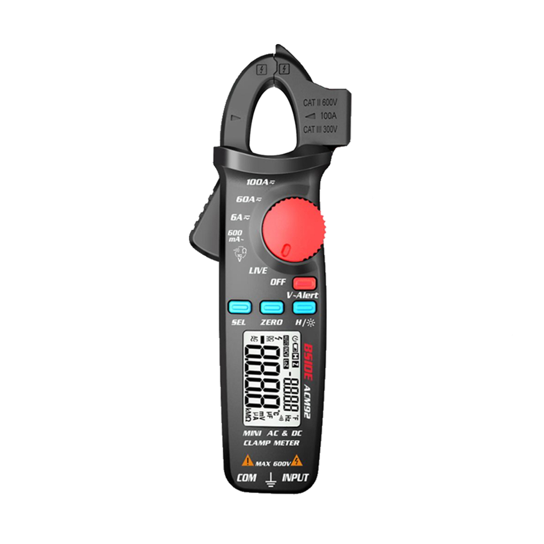 ACM92 DC/AC Current Voltage electrical clamp Meters Continuity Tester Digital Clamp Meter