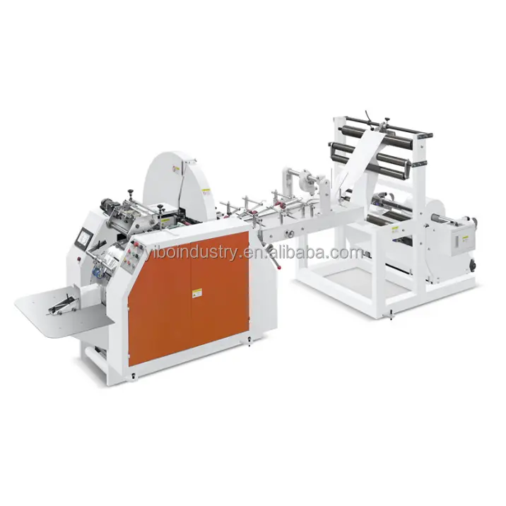 Bag Paper Machinery Cheaper Type V Type Kraft Paper Bag Making Machine With Printing Unit