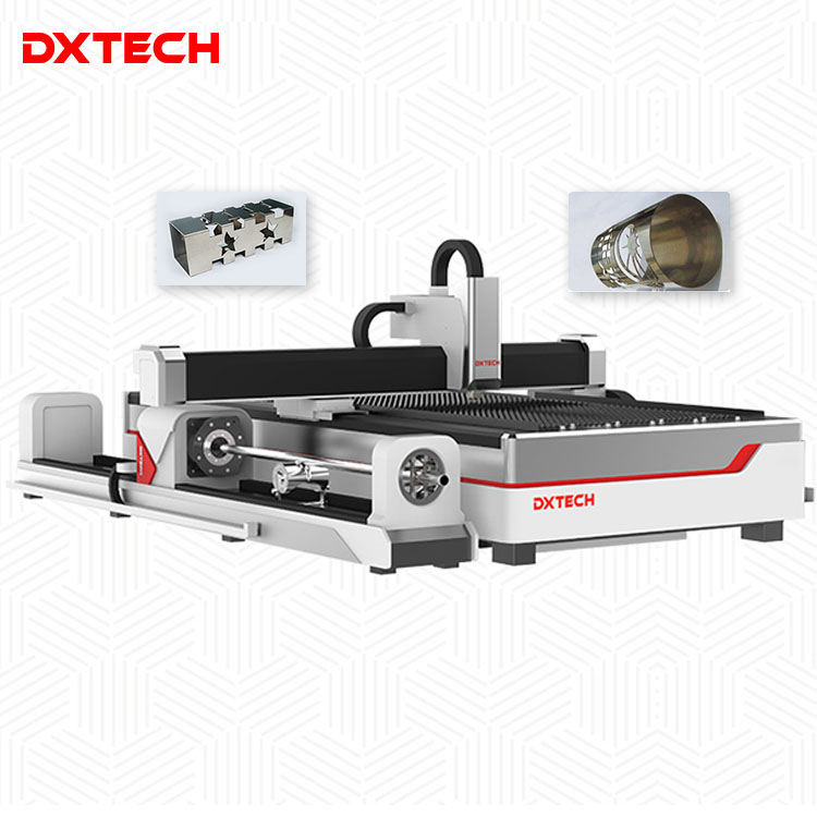 DXTECH Laser Raycus MAX  IPG 1000W 1500W 2000W CNC metal fiber laser cutting cutter machine for tube and sheet