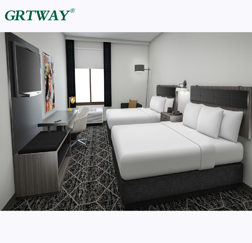 GRT6123 Hotel Furniture Manufacturer forsale Modern New Design Bedroom Sets La Quinta Hotel Furniture