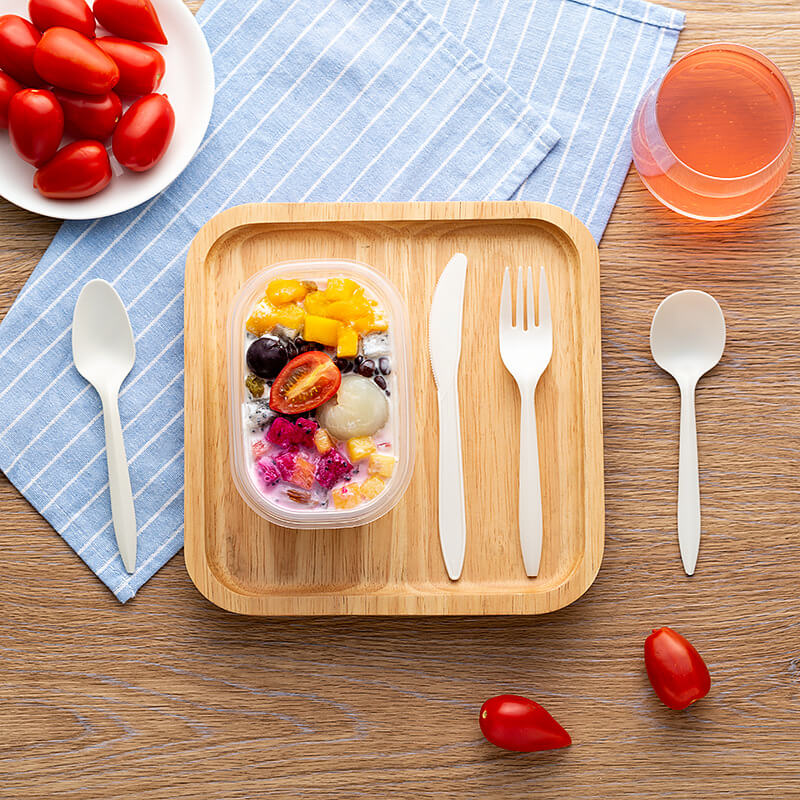 1.5g Chinese 100% Degradable Compostable Spoon Fork Knife Set