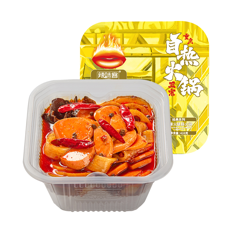 Chinese classic style hot pot ham sausage self-heating hot pot self-cooking hot pot 420g with good price