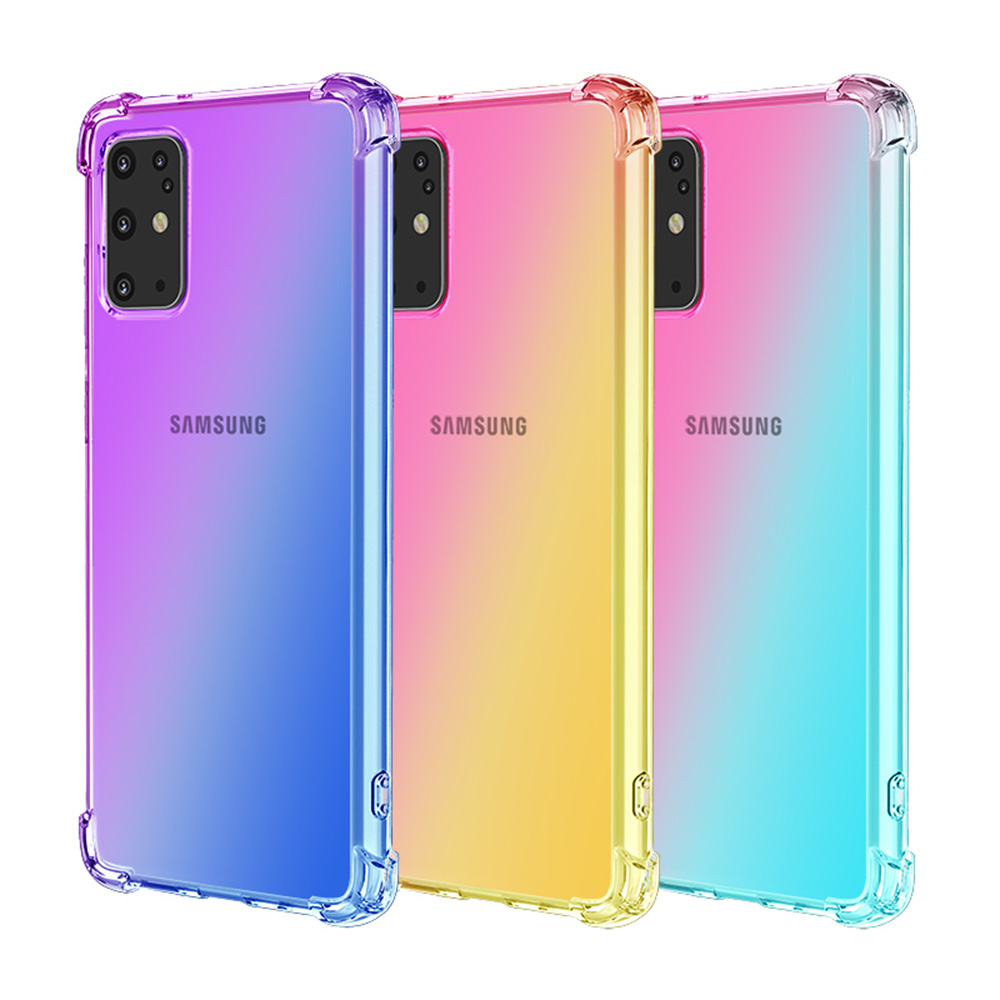 Лидер продаж на Amazon, усиленные углы для iPhone 11 pro, противоударный градиентный чехол для телефона из ТПУ для Samsung S20 Plus, симфонический чехол