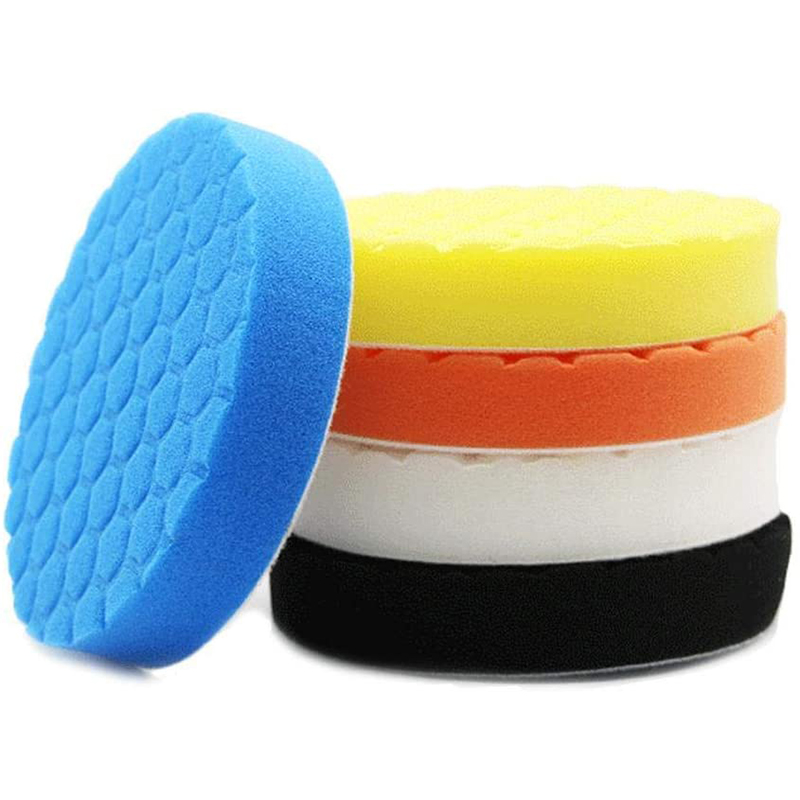 5 Colors 6 Inch Sponge Buffing Polishing Pad Kit for Car Polisher Detail Polishing