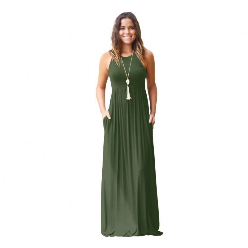 Top quality best price comfortable women long sleeve maxi dress with high sales