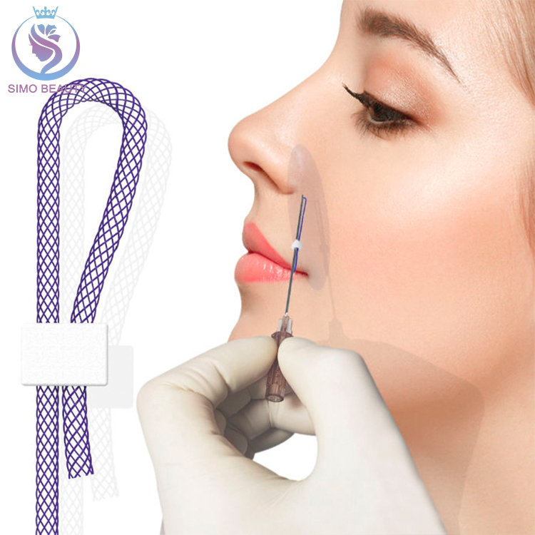 Skin tightening absorbable korea pdo collagen face lifting mesh thread
