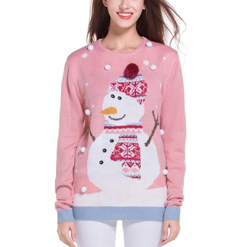Family Clothing Cute Pattern Warm Women Christmas Sweater