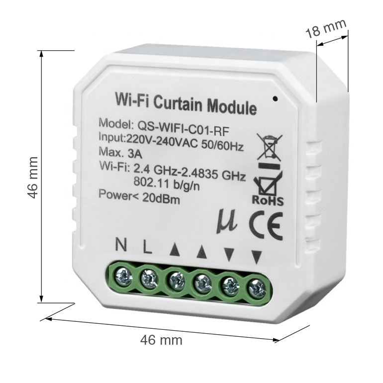 Оригинальный производитель, оптовая продажа, умный Wi-Fi модуль переключения роликовых затворов для штор