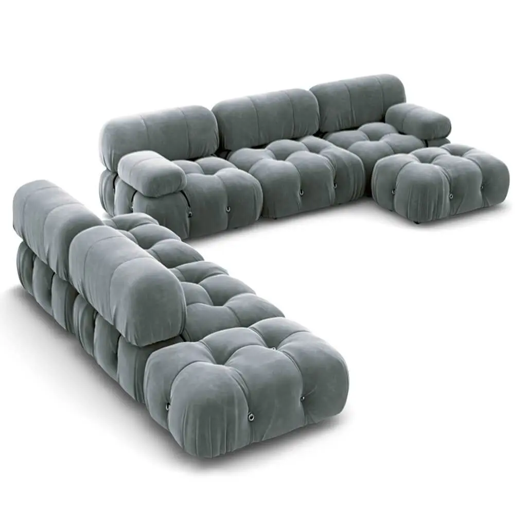 Foshan luxury furniture comfort couch modular sofa set modern living room sectional sofa