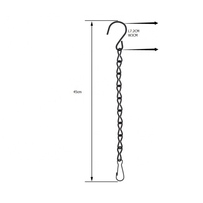 Hanging Chains hooks for Bird Feeders  Hanging Plant Baskets Solar Lights Lanterns